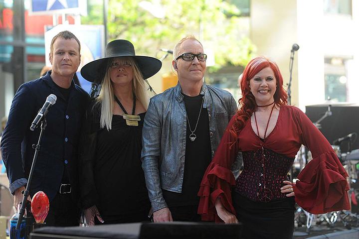 Here is a photo of The B-52's